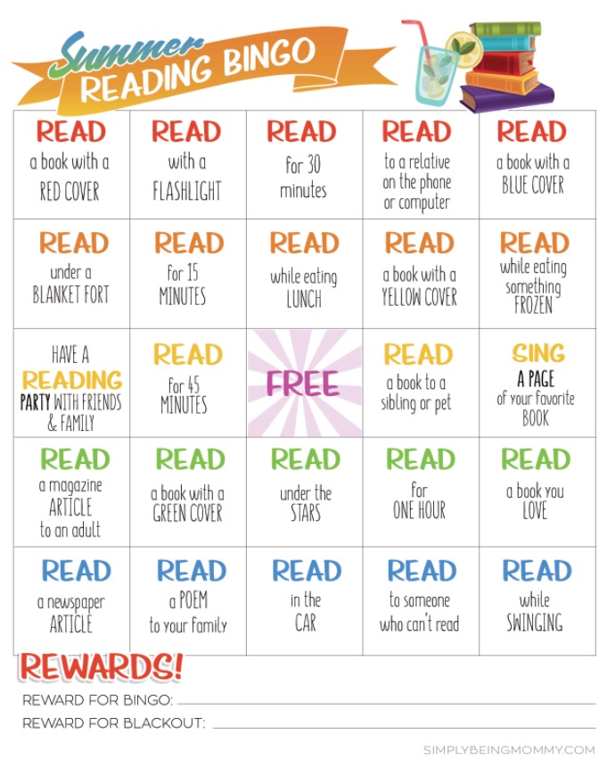 Summer Reading Bingo Printable Make Your Own Summer Reading Bingo