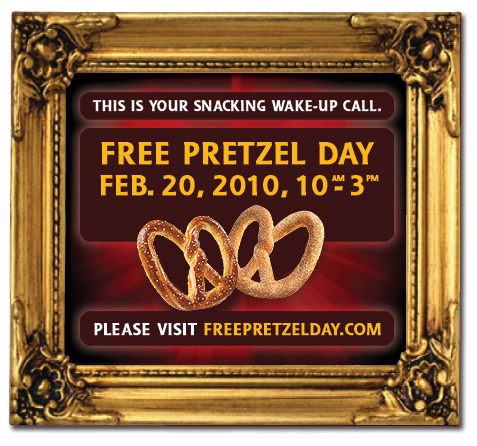 free pretzel at aunt annies