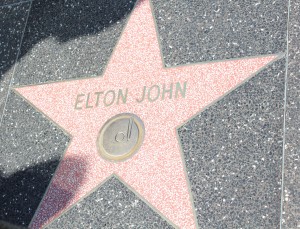 Elton John Star on Hollywood Blvd