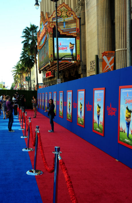 red carpet at gnomeo & juliet