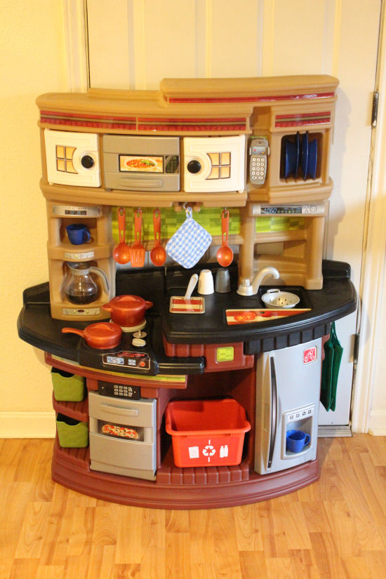 step two play kitchen