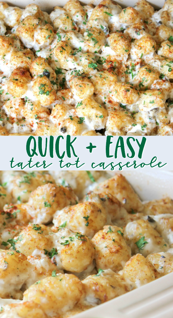 Easy Tater Tot Casserole with Ground Turkey | Simply Being Mommy