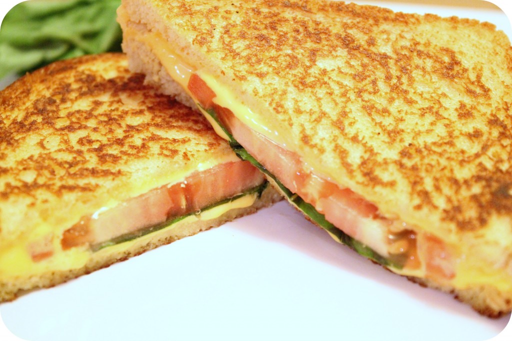 tomato basil grilled cheese