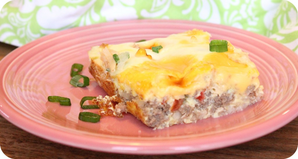 cheesy breakfast bake