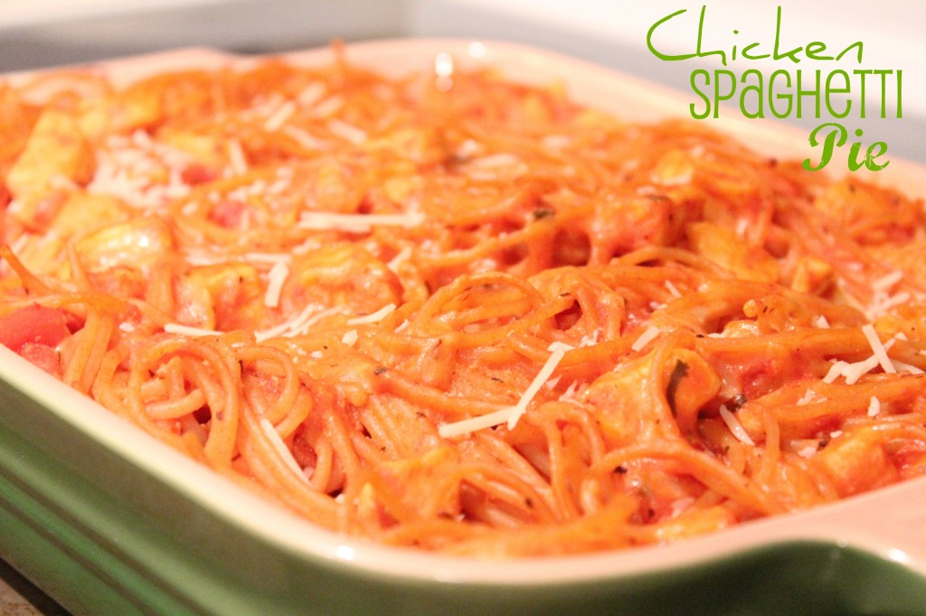 chicken spaghetti pie recipe