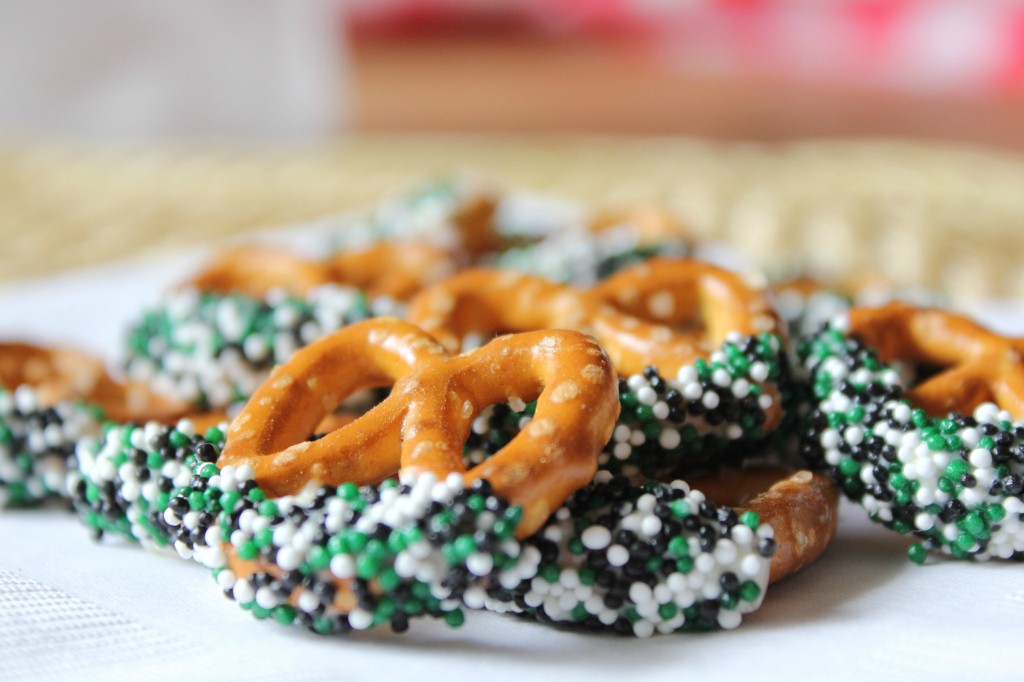 st patricks day inspired pretzels