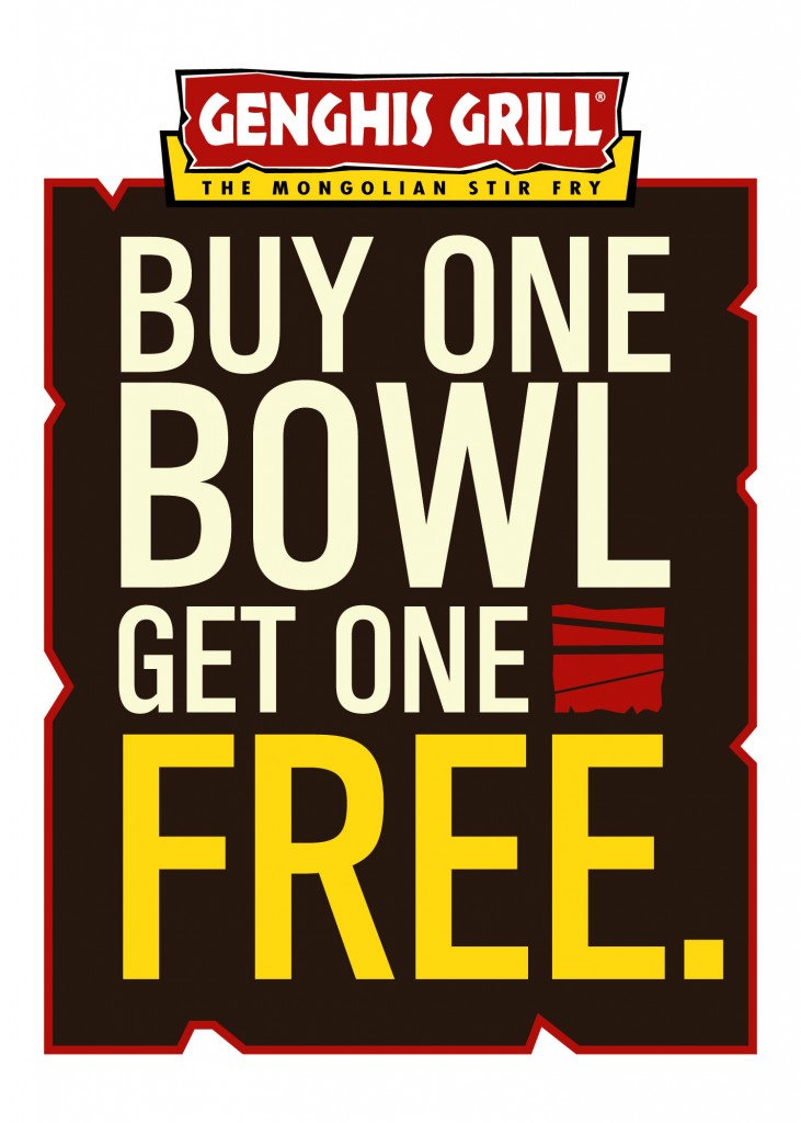 genghis grill promotion