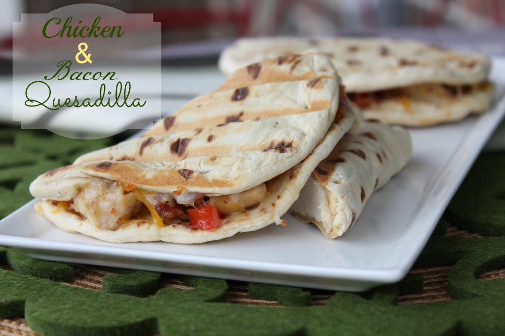 chicken and bacon quesadilla