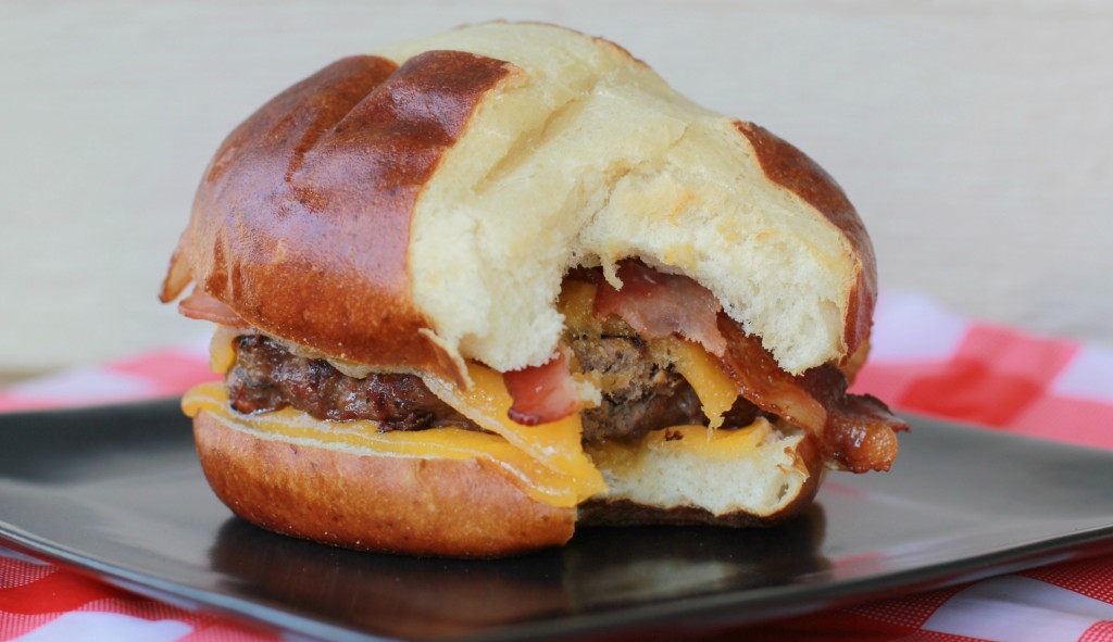 bacon cheddar cheese burger