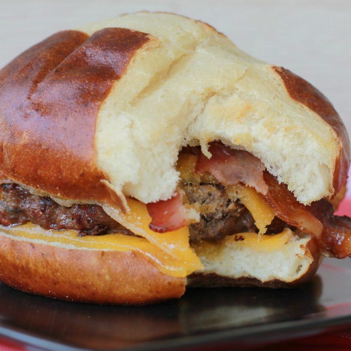 bacon cheddar cheese burger