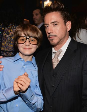 ty simpkins with robert downey jr