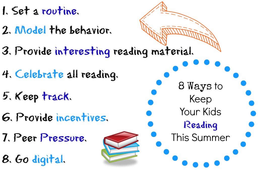 8 ways to keep your kids reading this summer