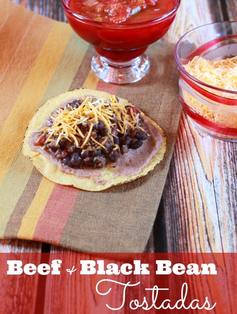 beef and black bean tostada recipe