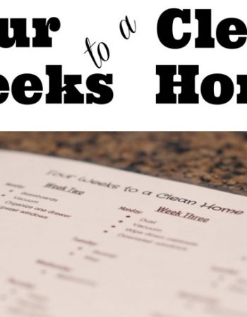 four weeks to a clean home printable