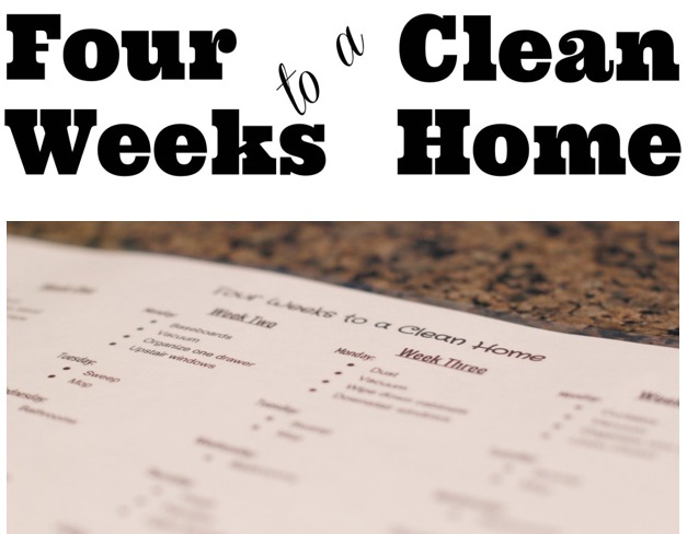 four weeks to a clean home printable