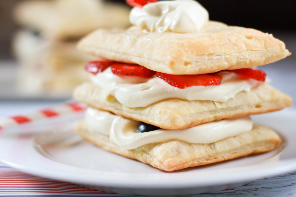 strawberry and blueberry napoleon recipe