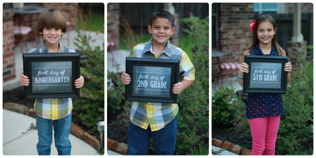 first day of school collage