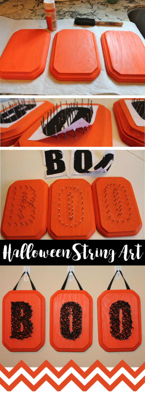 Create your own Halloween masterpiece with string. Let your creativity flow with DIY Halloween String Art.