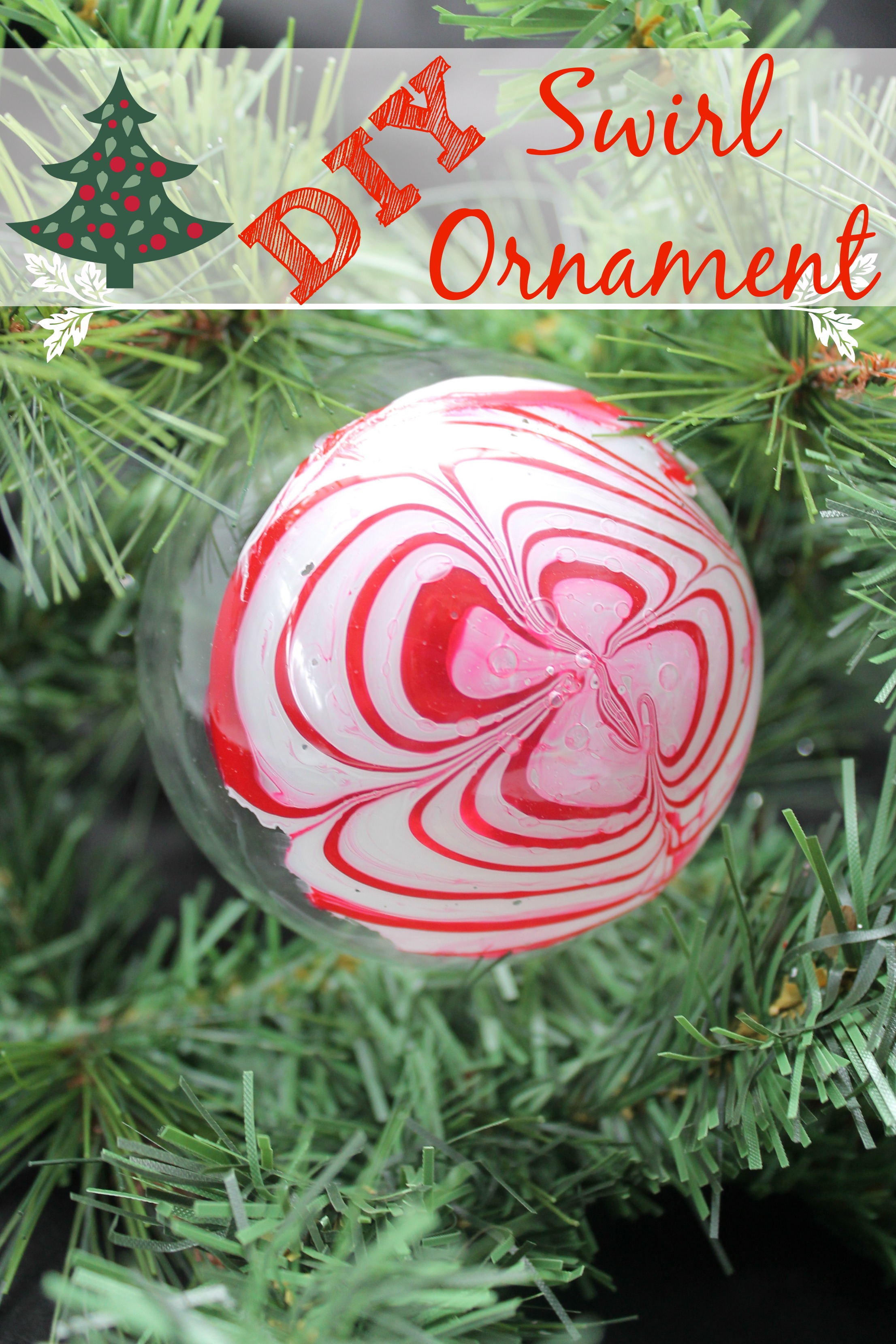 Paint Swirled Ornament