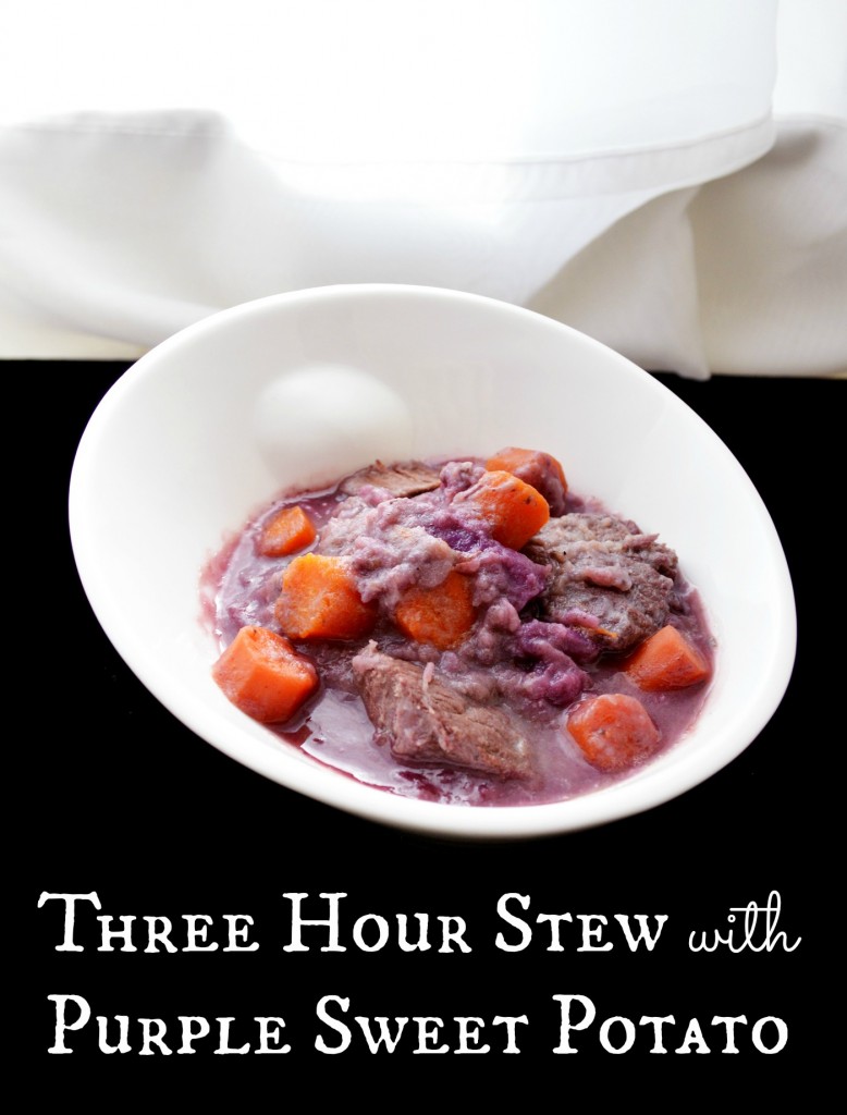 Three Hour Stew with Purple Sweet Potato