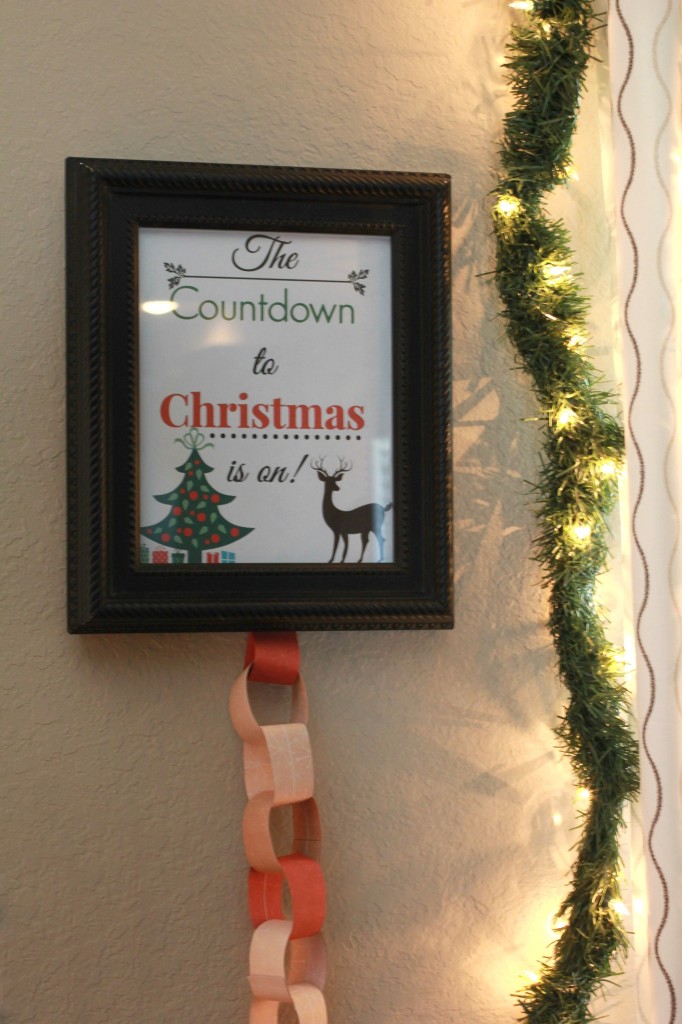 christmas countdown garland