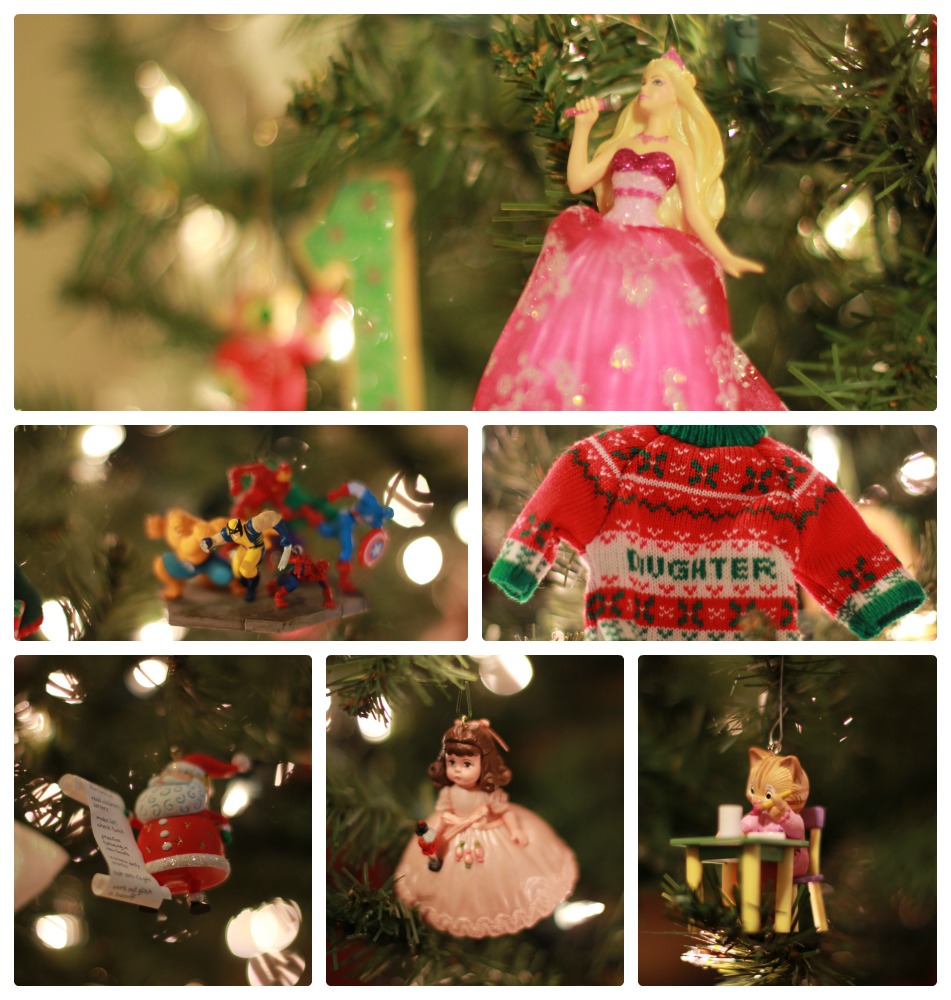 hallmark ornament collage