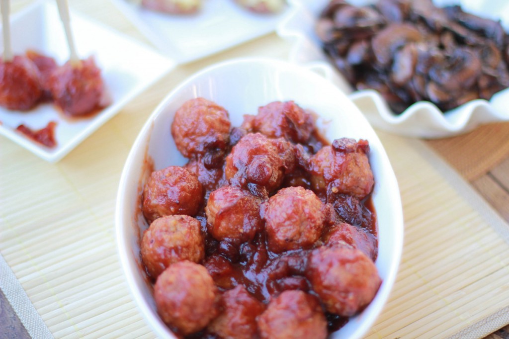 super bowl menu featuring easy ultimate party meatballs