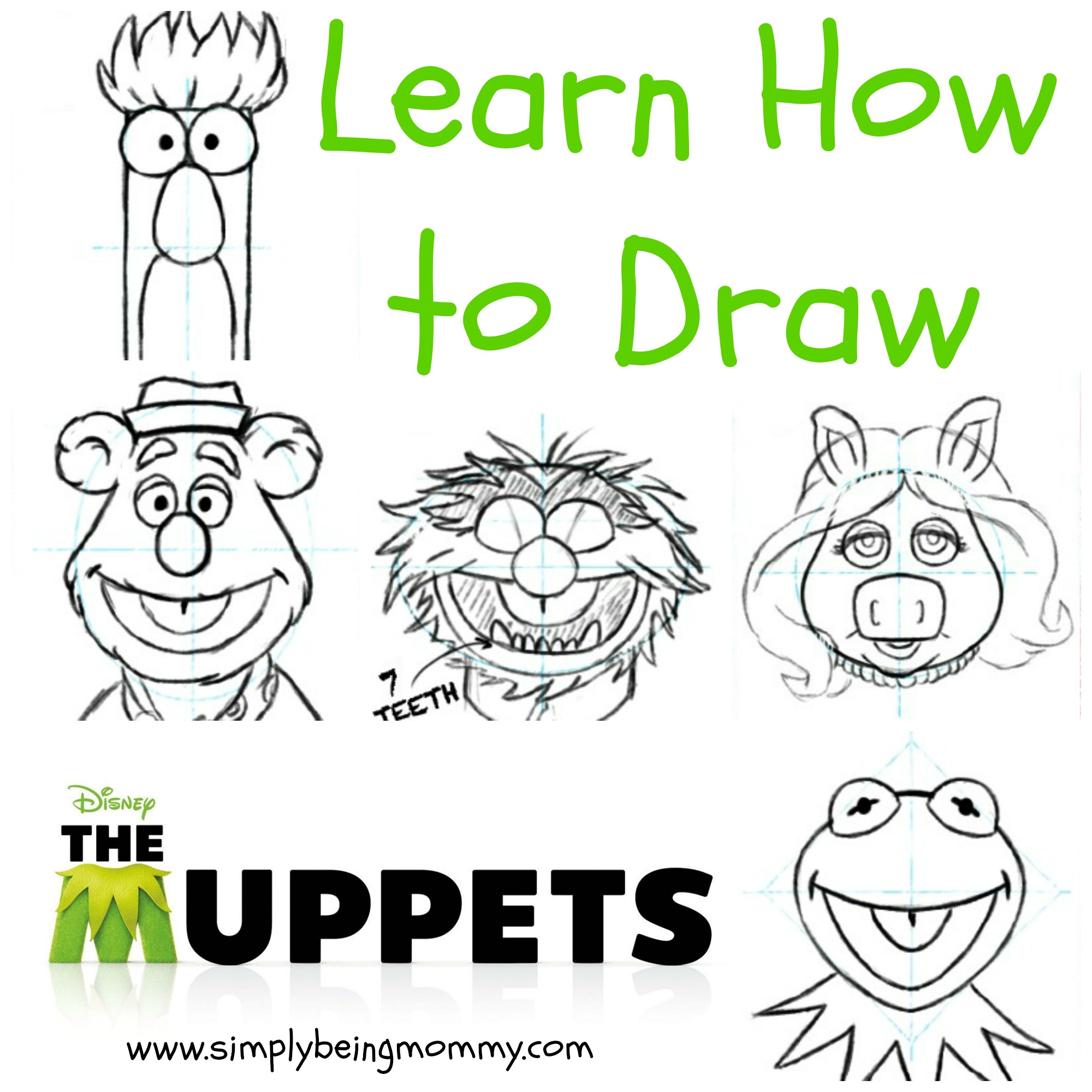 How to Draw The Muppets | Simply Being Mommy