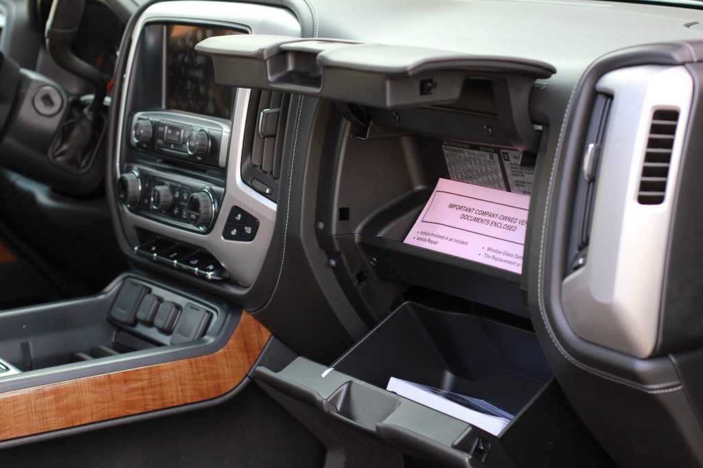 gmc double glove box