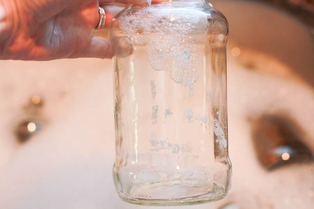 how to get sticky labels off of glass jars