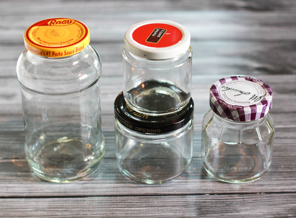 how to remove sticky labels from glass jars