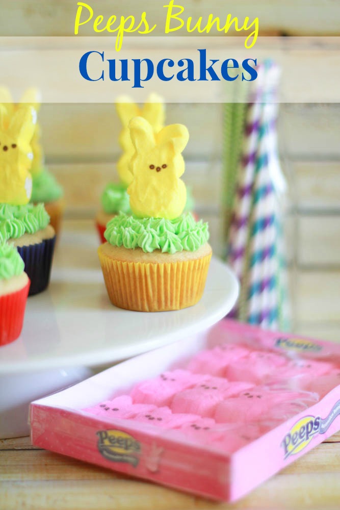 easter peeps bunny cupcakes