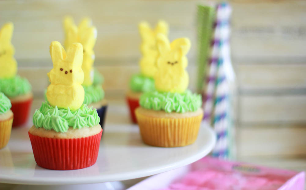 peeps bunny cupcakes