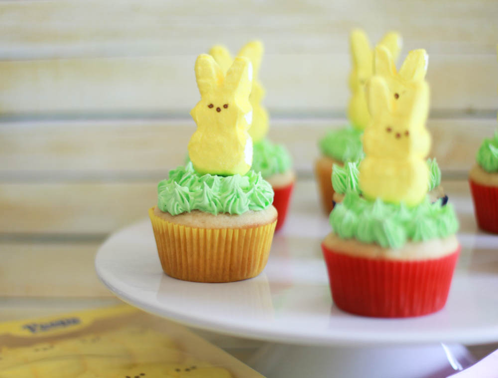 peeps bunny cupcakes