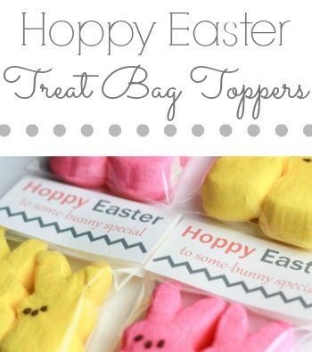 easter treat bag toppers