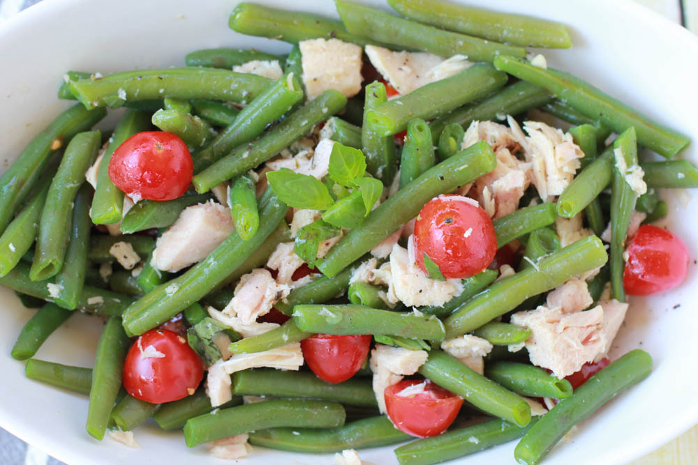 green bean and tuna salad