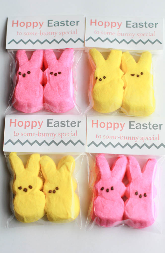 hoppy easter treat bag topper