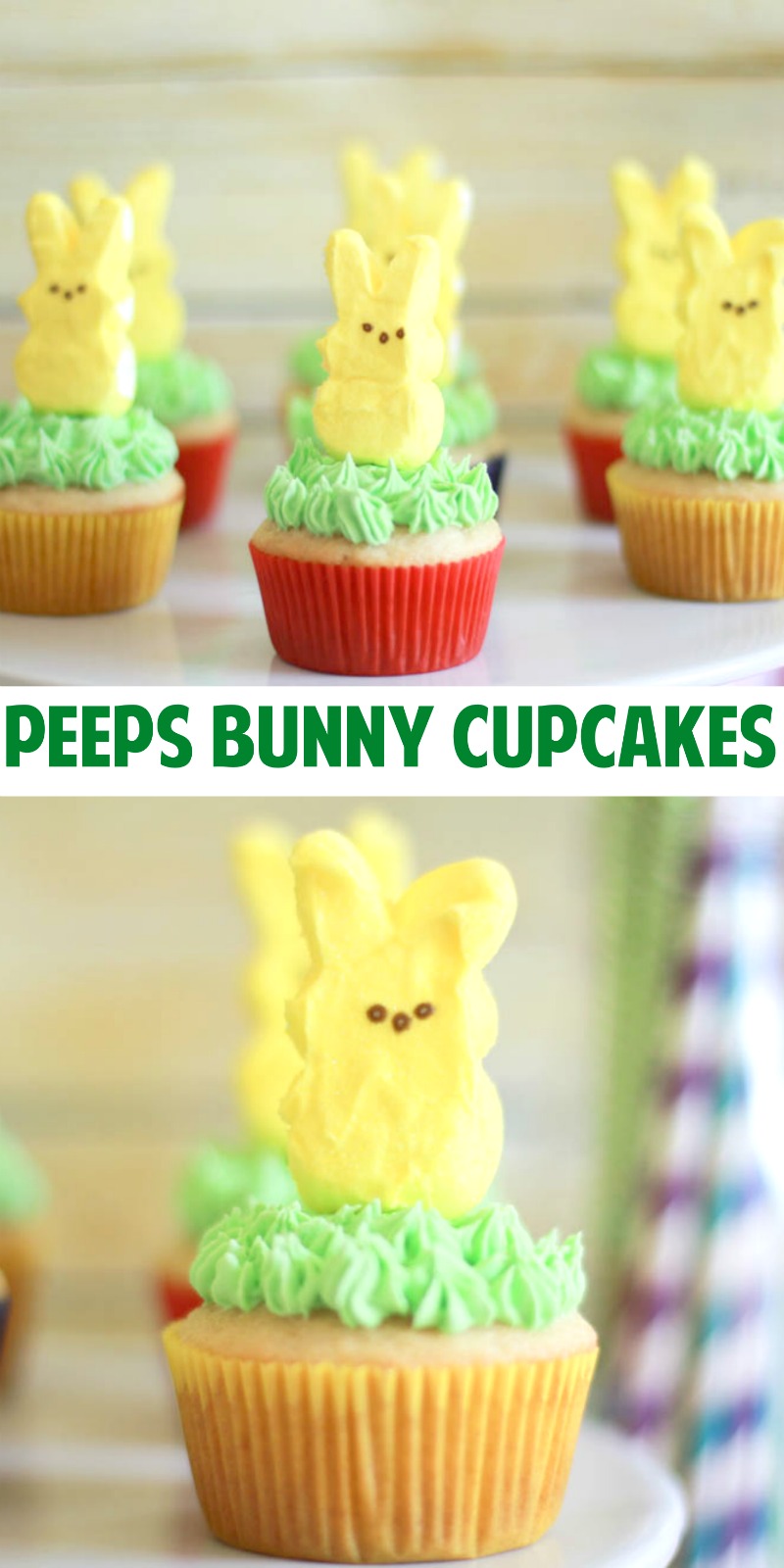 easter peeps cupcakes