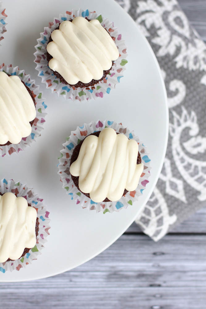 You've never had a cupcake like this Chocolate Cupcake with Coffee Cream Frosting. Seriously the best cupcake that will ever touch your lips.