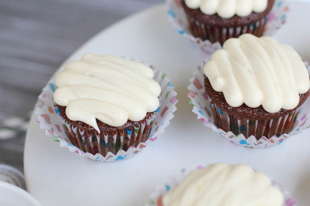 You've never had a cupcake like this Chocolate Cupcake with Coffee Cream Frosting. Seriously the best cupcake that will ever touch your lips.