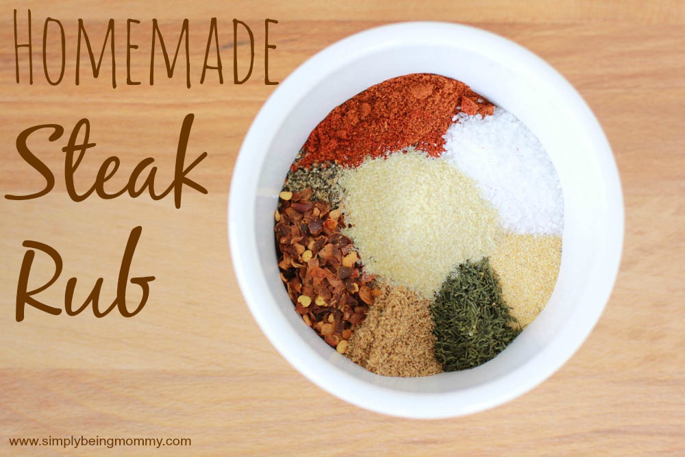 Why buy overpriced steak rub when you can make your own. Get my recipe for a tasty Homemade Steak Rub at a fraction of the cost.