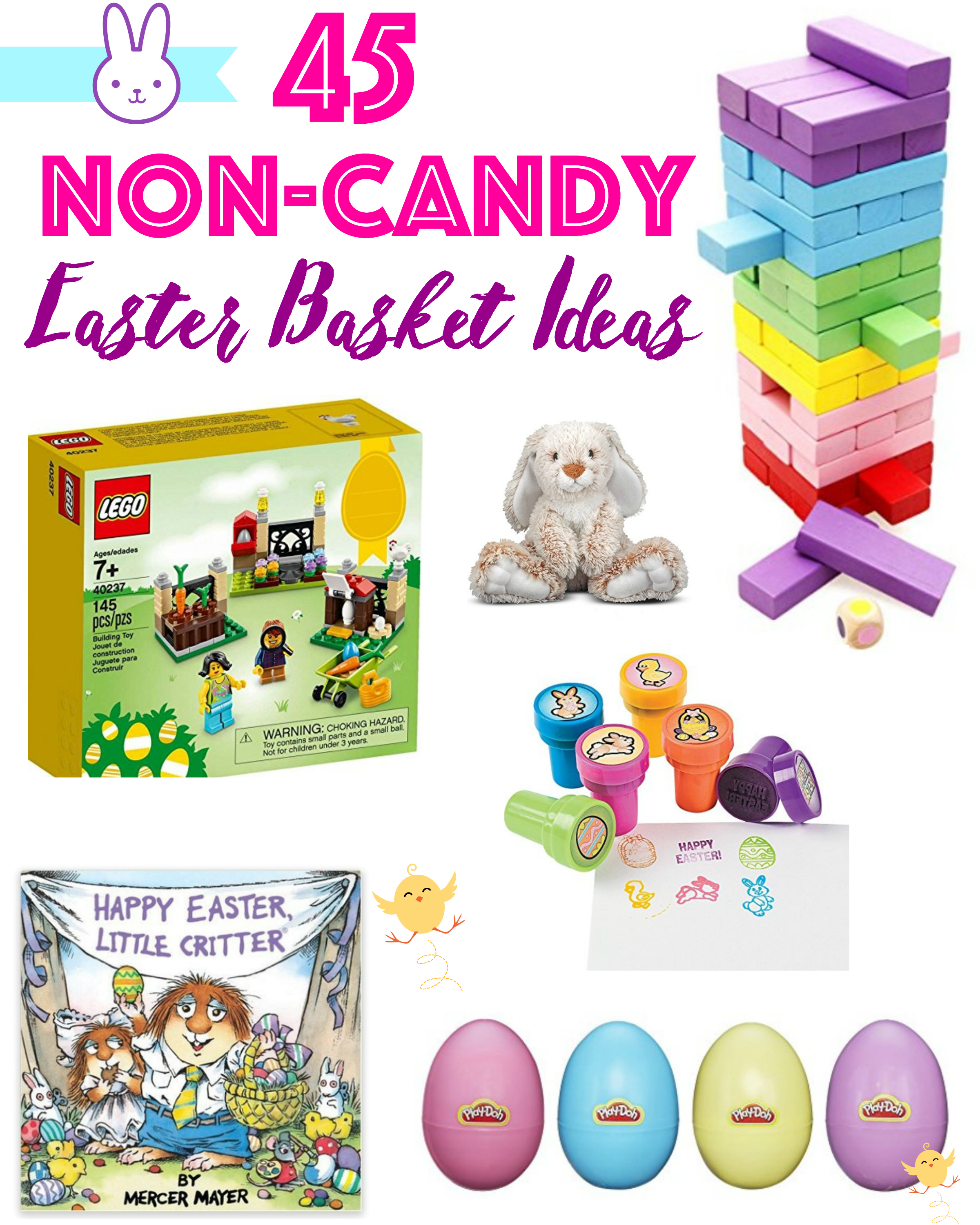 Skip the candy this year and try these non-candy Easter basket ideas instead.