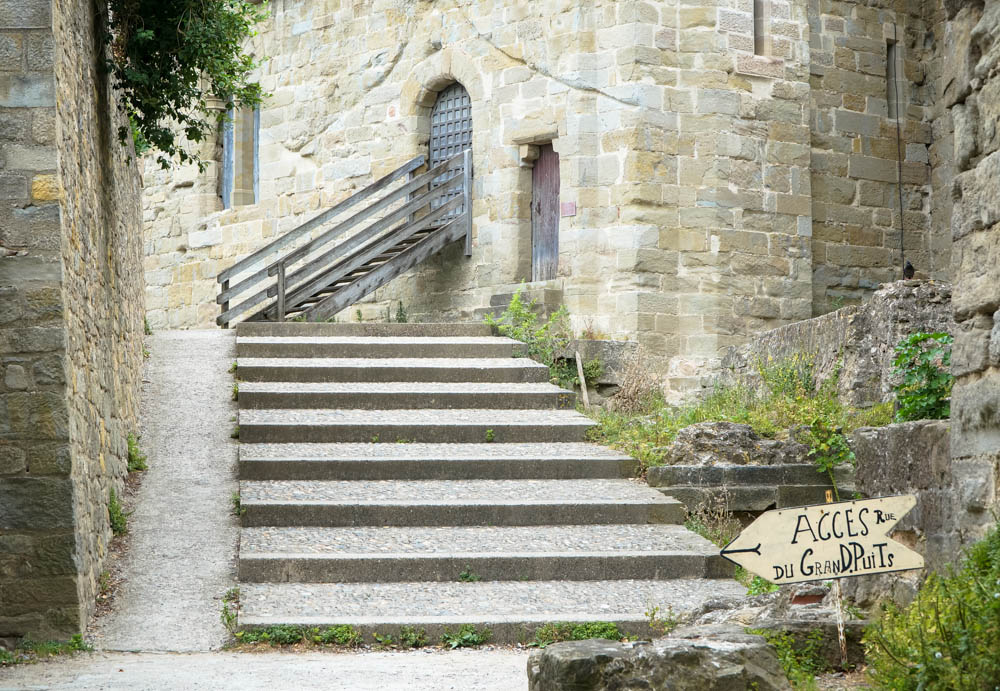 stairway in carcassonne france