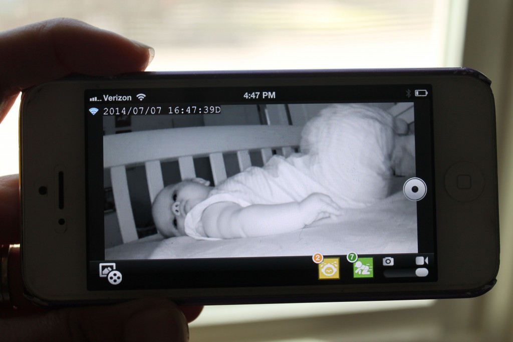 DLink video baby monitor on Phone