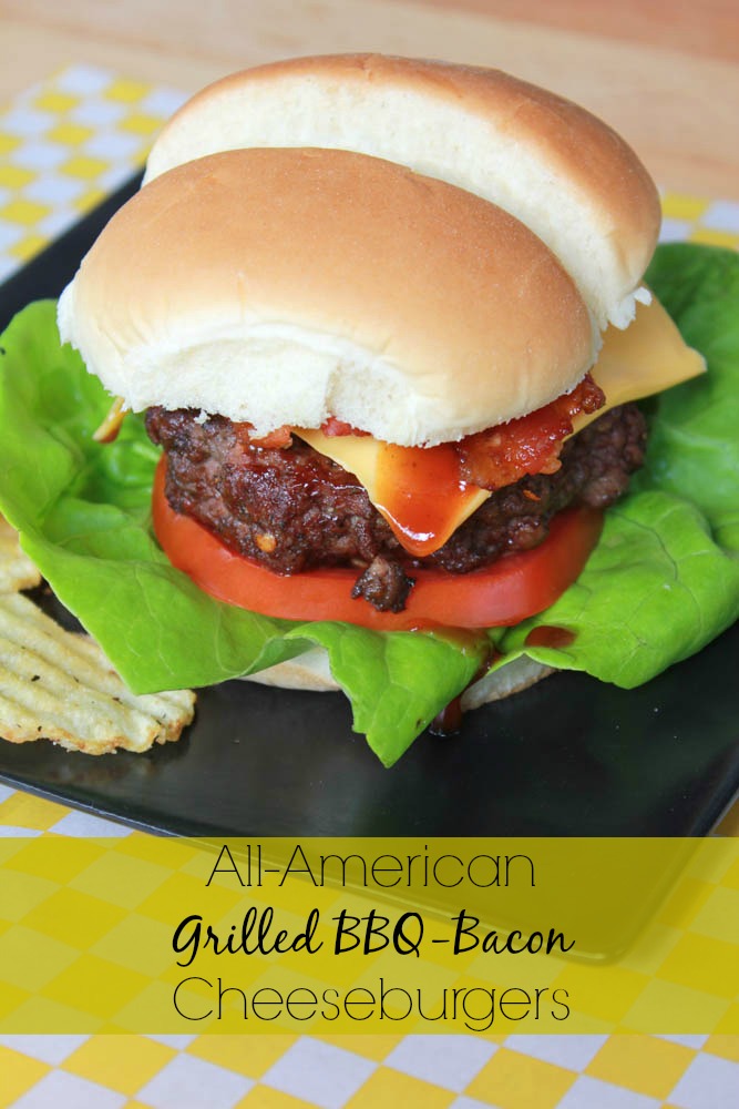 All-American Grilled BBQ-Bacon Cheeseburgers | Simply Being Mommy