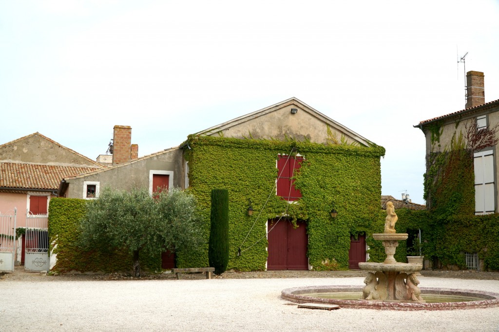 building at chateau de paraza in france