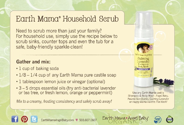 earth mama household scrub recipe