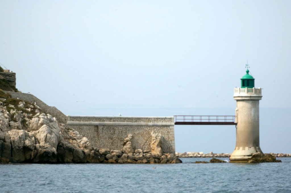 lighthouse in mediterrean sea