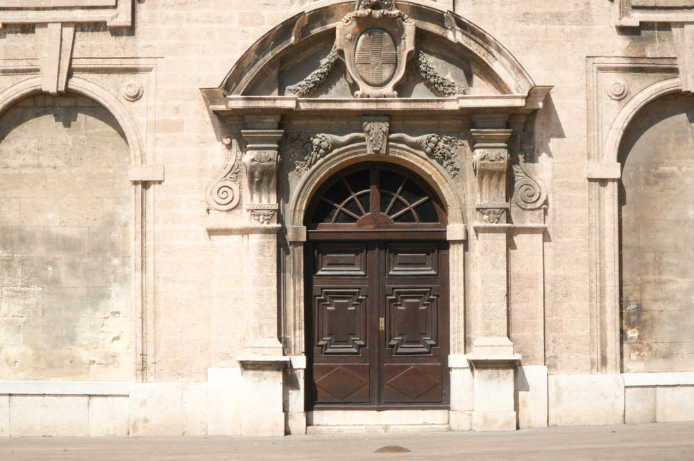 old door building in marseille france