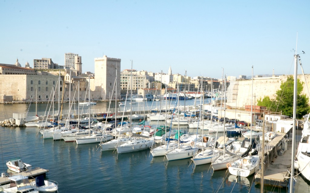 the view from the rowing club in marseille france